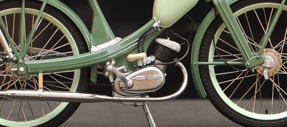 Moped shwing the type of 2 stroke engine our kit tests